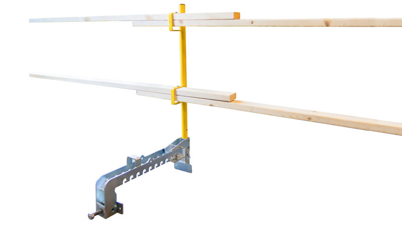 Combo clamp with 2X4 stanchion