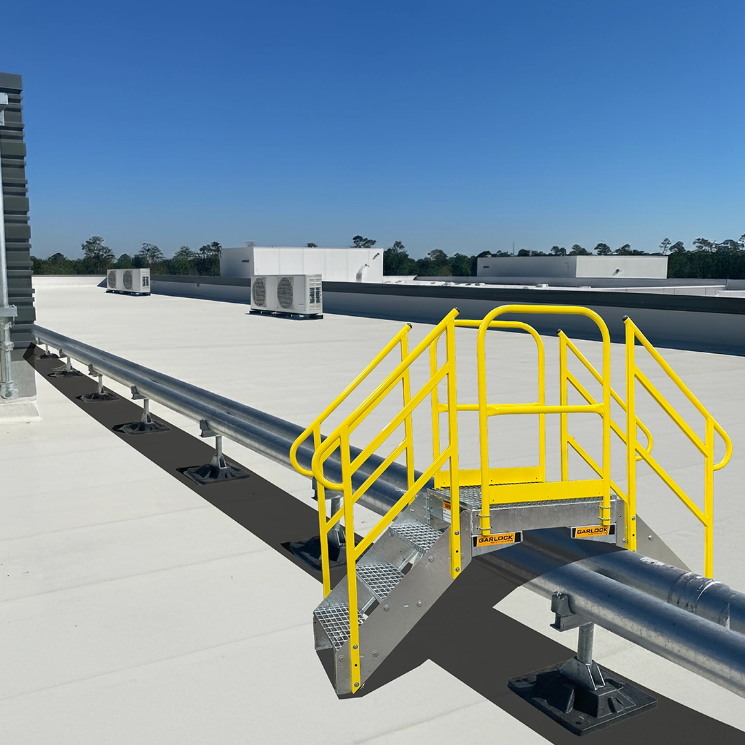 Crossover Stairs - Roof Fall Prevention crossover platform